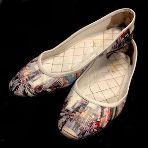 Bagghy Times Square NYC Pop Art Ballet Flats